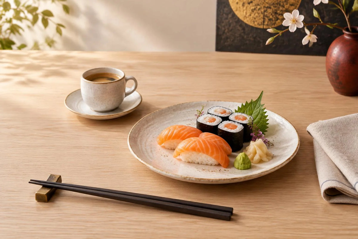 Coffee e sushi break incluso