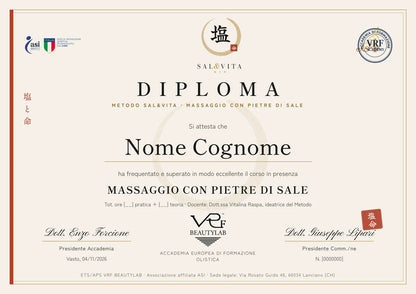 Diploma VRF Beautylab – Corso Sal&Vita